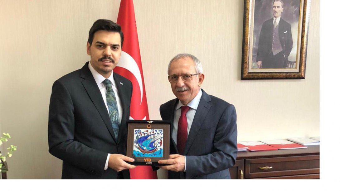 Yurtdışı Türkler ve Akraba Topluluklar Başkanı Sayın Abdullah EREN, Genel Müdürümüz Sayın Ahmet Emre BİLGİLİ' yi Ziyaret Etti