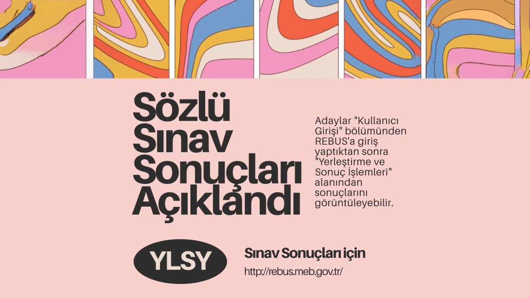 1416 SAYILI KANUN KAPSAMINDA YLSY BURSU SÖZLÜ SINAV SONUÇLARI AÇIKLANDI